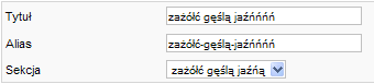 Polskie znaki w aliasach Joomla